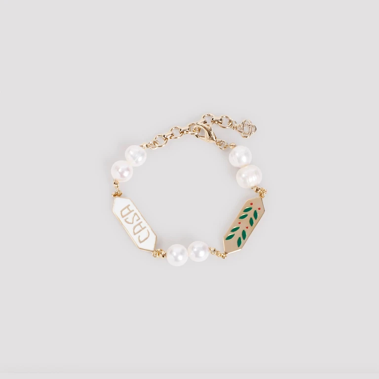 CASABLANCA - Casablanca Laurel Pearl Bracelet