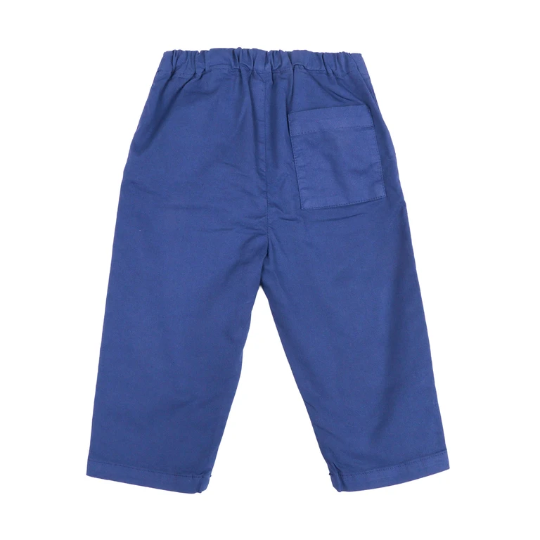 Babe & Tess Luca Pants Da Mod. 8058 Lunga Blue Cotton Elastane