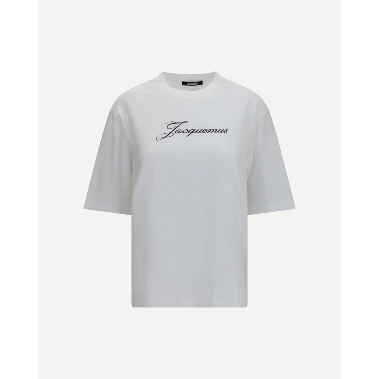 JACQUEMUS Cotton logo T-shirt Female L