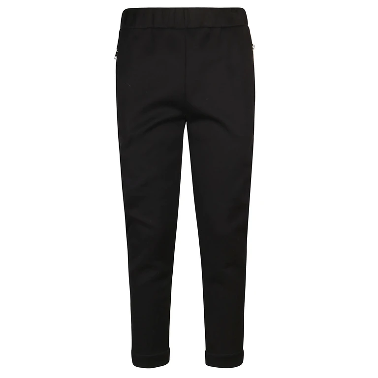 Alexander McQueen Black Cotton Blend Trousers