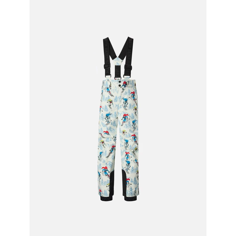 Mc2 Saint Barth Boy Ski Pants Olympic With Super Heroes Print Dc Special Edition White