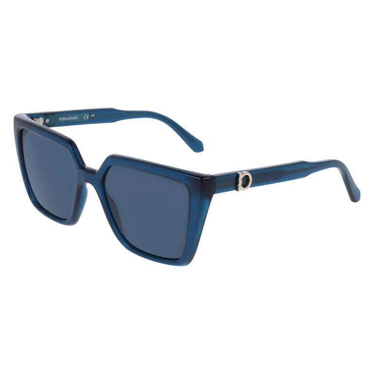 Ferragamo Blue Square Ladies Sunglasses SF2058SE 432 54