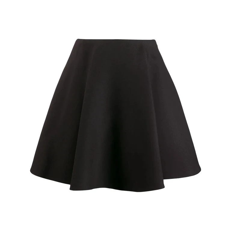 Valentino Garavani Flounced Crepe Skirt