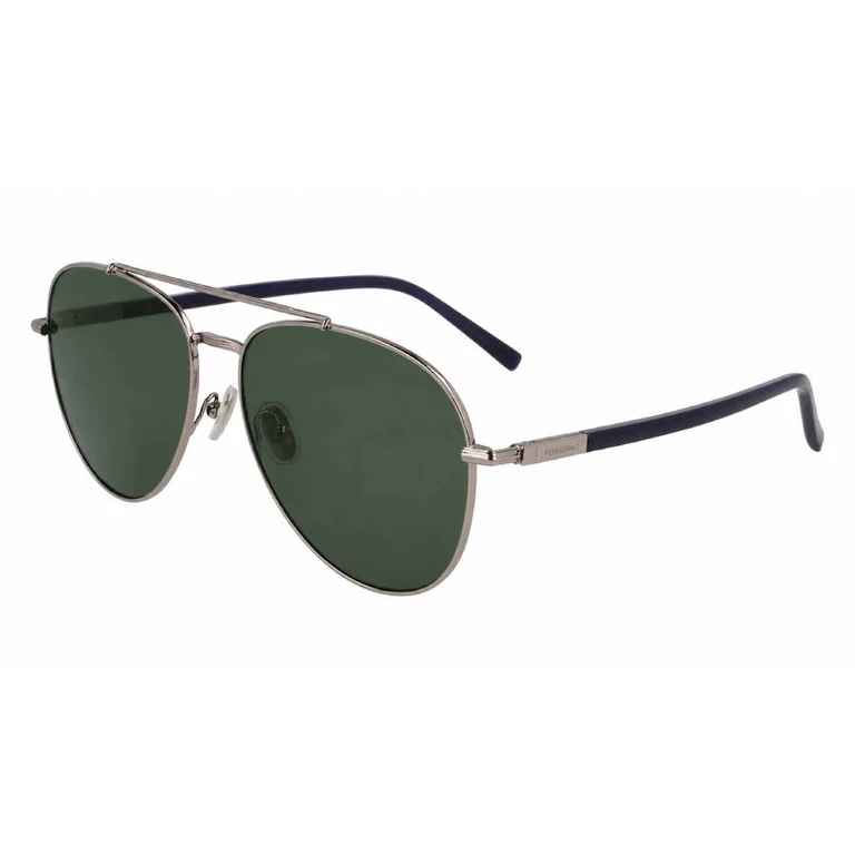 Ferragamo Green Pilot Mens Sunglasses SF316S 022 61