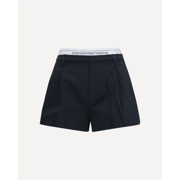 ALEXANDER WANG Cotton Shorts with elastic waistband Female 2