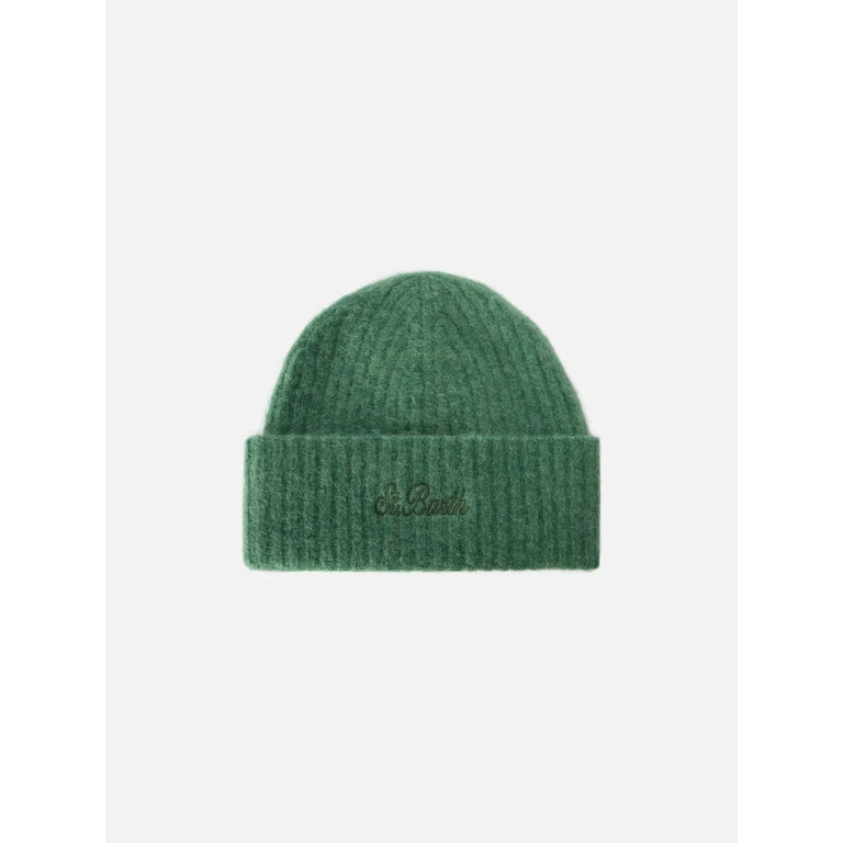 Mc2 Saint Barth Stretch Alpaca Hat Wengen Sage Green - Unisex