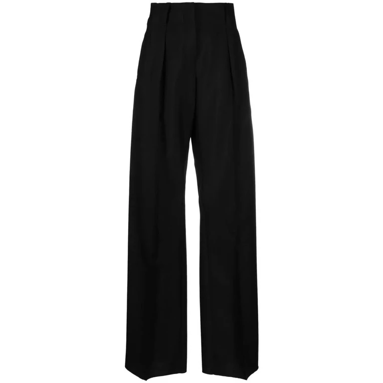 Ferragamo High-Waisted Wide-Leg Trousers