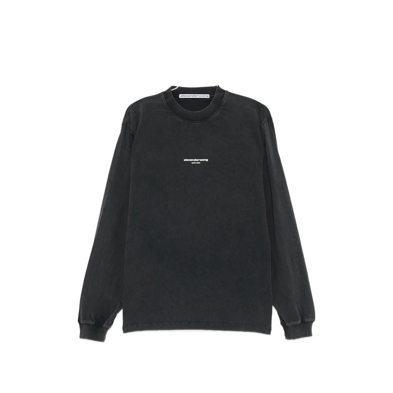Alexander Wang Logo-print Long-sleeve T-shirt