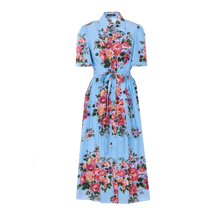 Dolce & Gabbana Maxi Robe - Bleu Clair