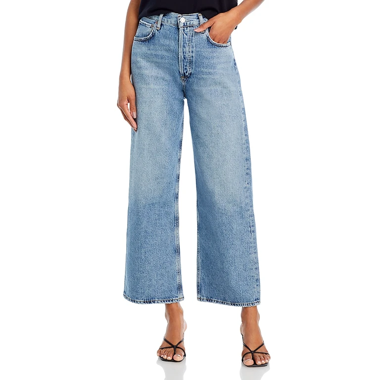 Agolde Ren High Rise Wide Leg Jeans in Disclosure