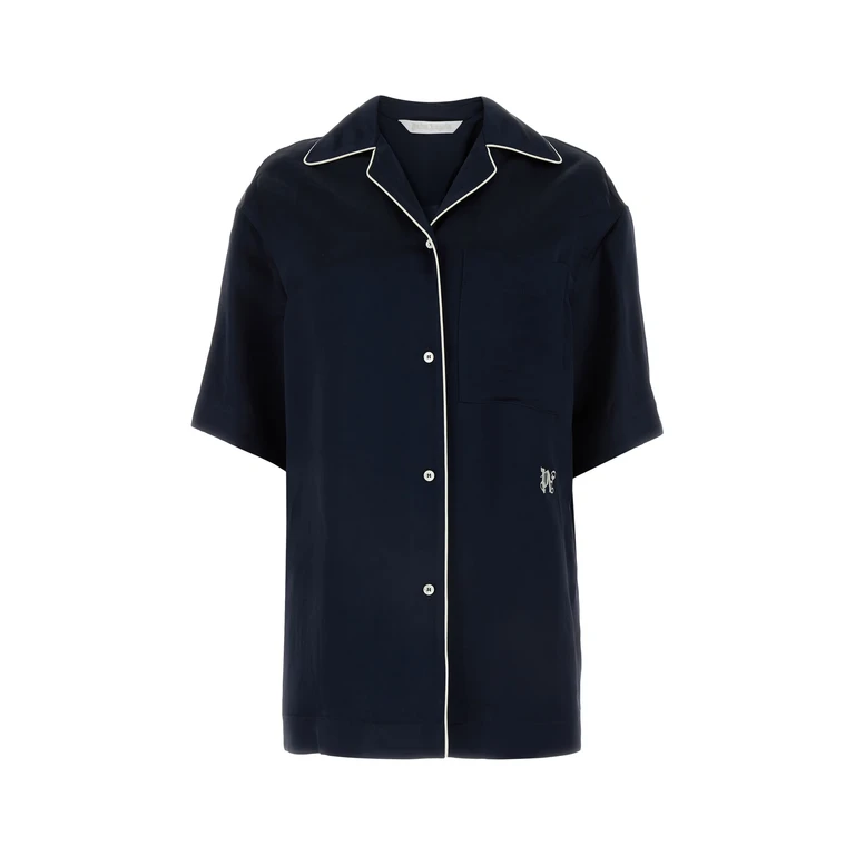 Palm Angels Navyblue Shirt