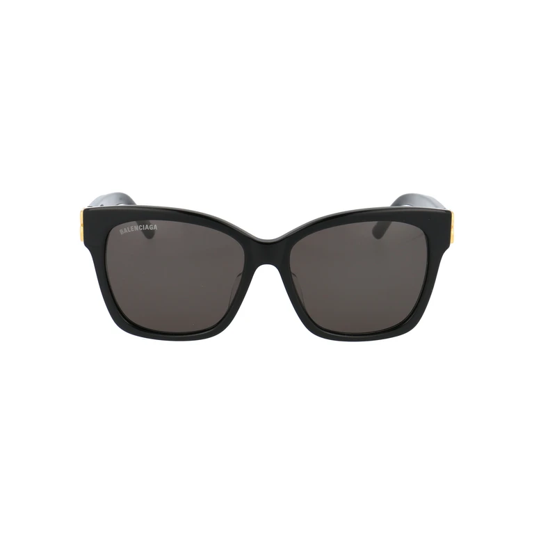 Balenciaga Bb0102sa 001 Black Gold Grey Acetate Sunglasses - Women