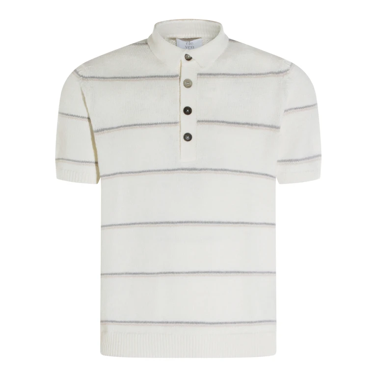 Eleventy Beige And Sand Cotton Polo Shirt