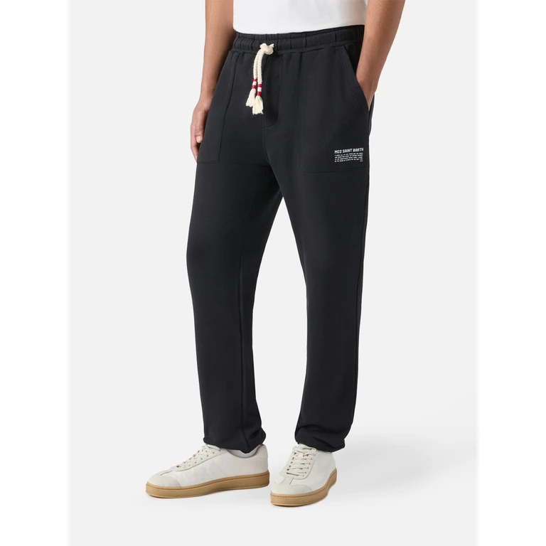 Mc2 Saint Barth Dark Grey Track Pants Bolt - Men