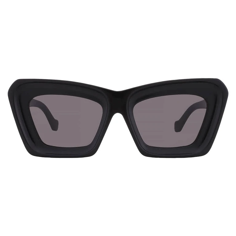Loewe Smoke Butterfly Ladies Sunglasses LW40145F 01A 53