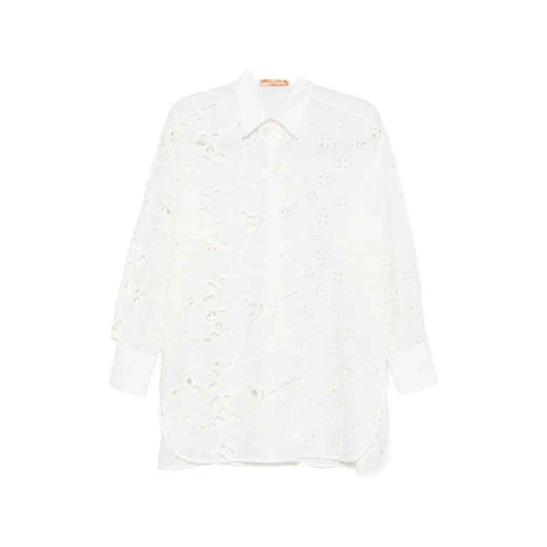 Ermanno Scervino Shirts Bianco Cotton - Women