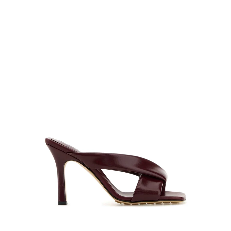 Bottega Veneta Ivory Leather Riva Mules Seasalt Sandali - Women