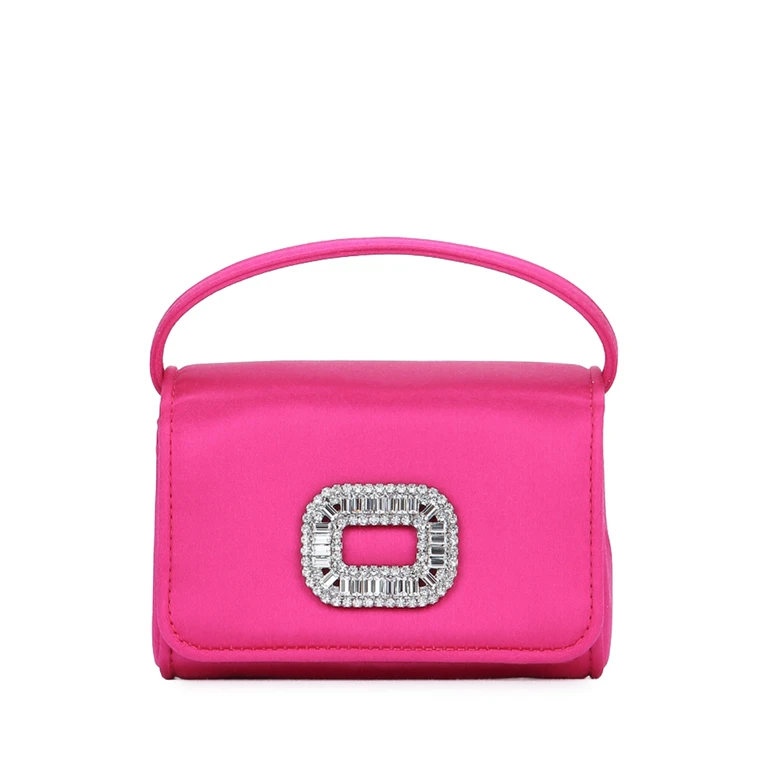 Roger Vivier Pilgrim Nano Bag Fuxia Medio (m803)+ Argento (b200) Borse A Mano - Women