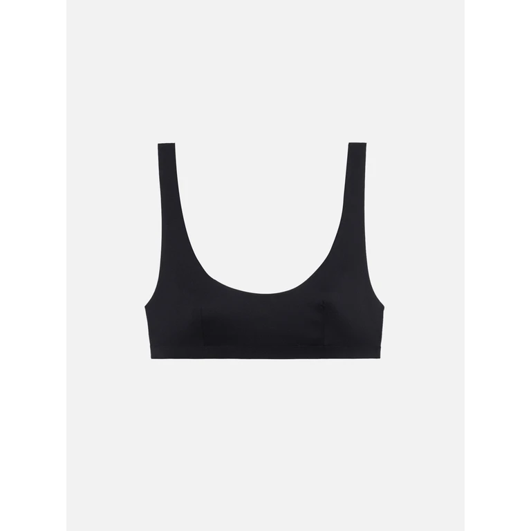 Mc2 Saint Barth Minerva Black Heatsealed Classic Bralette Top - Women