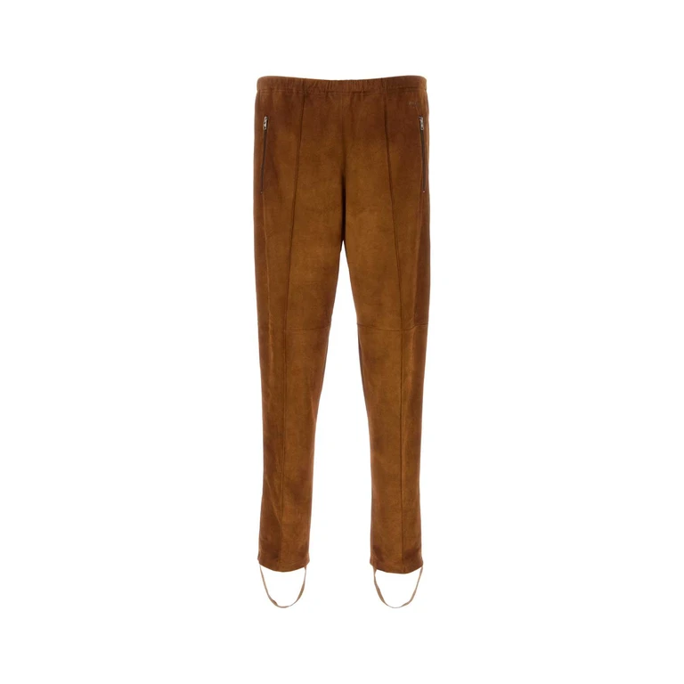 Caramel Suede Pant Cognac Agnello Pantaloni - Men