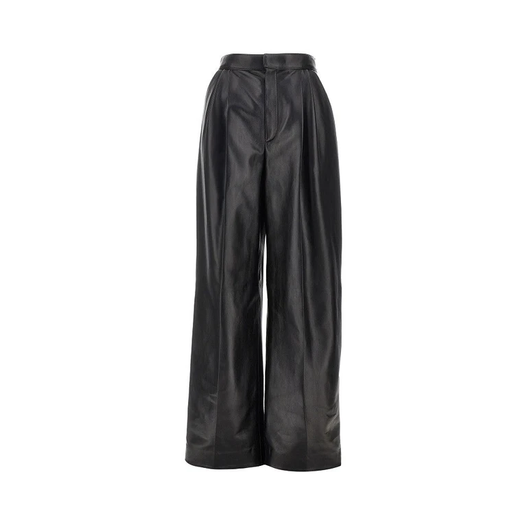 BOTTEGA VENETA Nappa leather pants with darts Woman 42