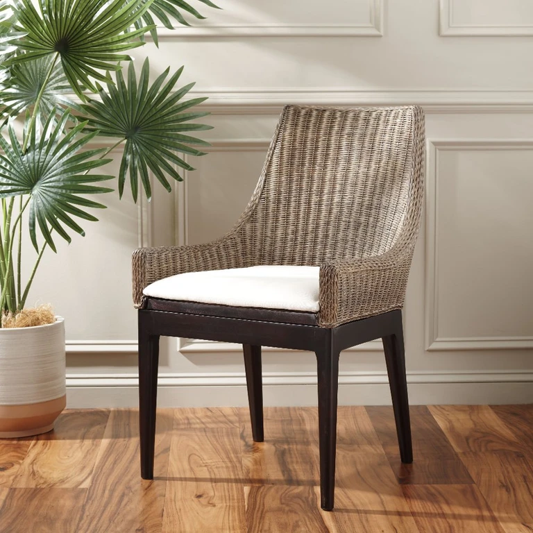 Franco Brown Rattan Chair