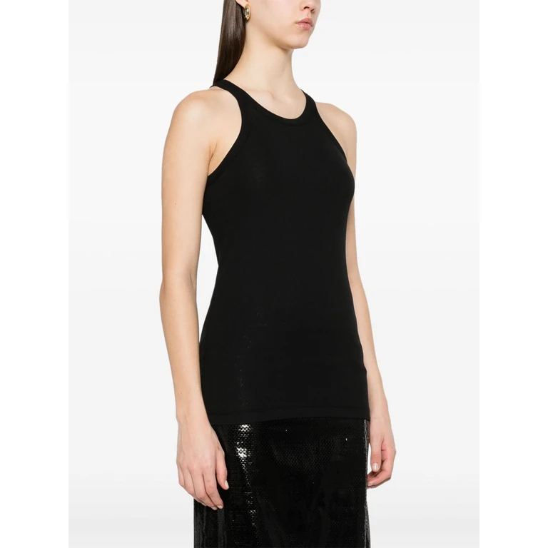 SportMax Top Black Cotton - Women