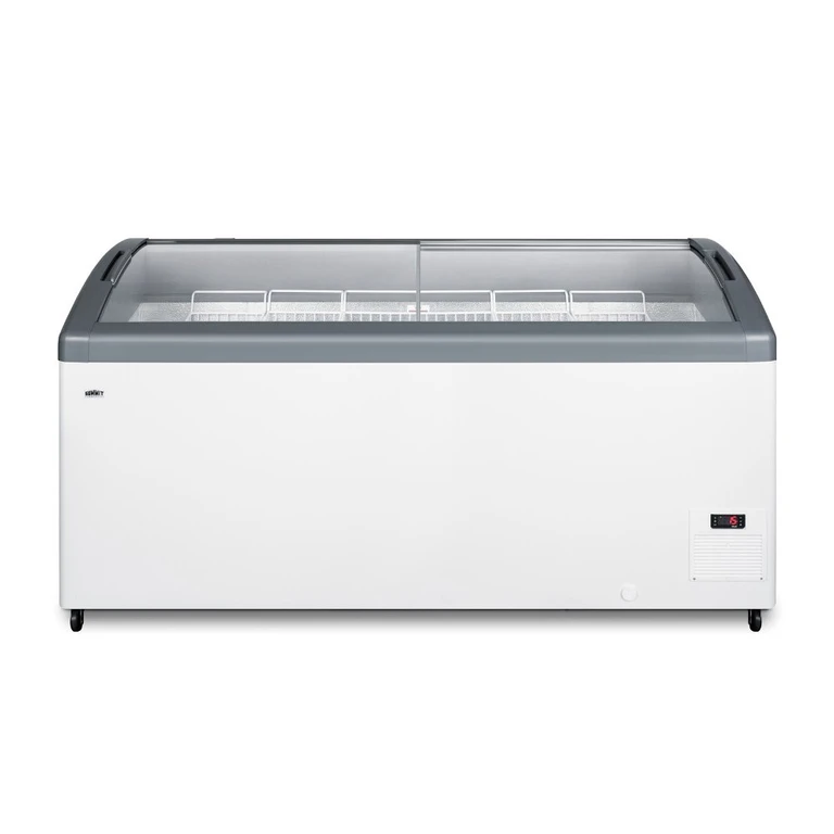 Summit Commercial 17 Cu. Ft. Chest Freezer - White with Curved Glass Lid