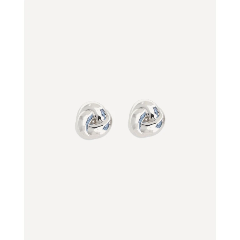 SELF-PORTRAIT Silver knot Earrings Female UNI