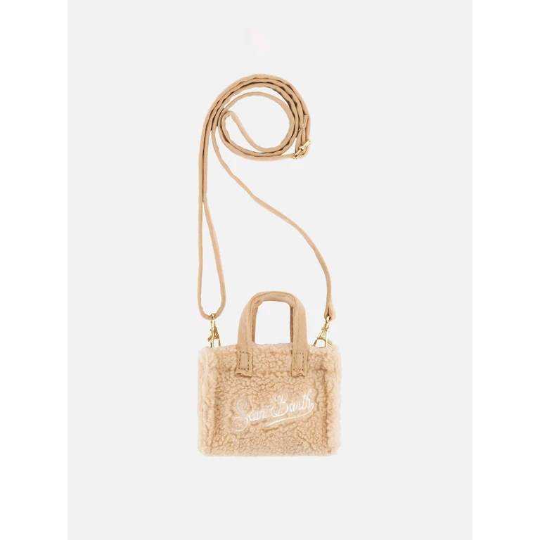Mc2 Saint Barth Beige Teddy Key Holder White Small Accessories - Unisex