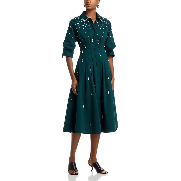 Simkhai Jazz Embellished Shirt Dress