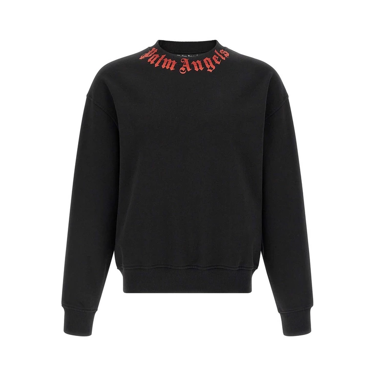 PALM ANGELS Neck Logo Hoodie Male S