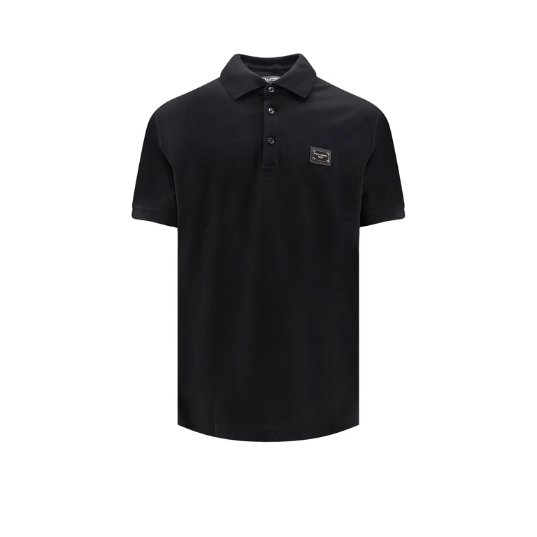 Dolce & Gabbana Logo-plaque Polo Shirt