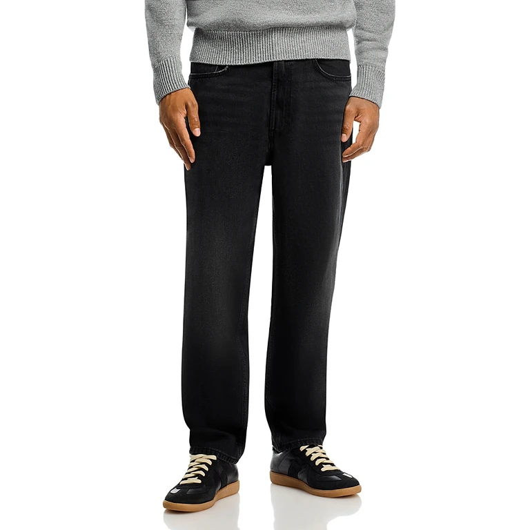 Hugo 838 Relaxed Tapered Fit Jeans in Black