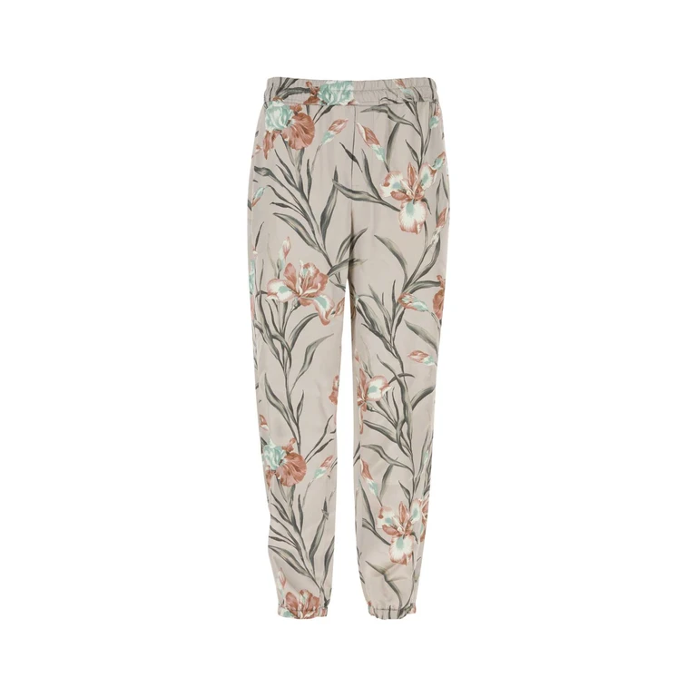 Saint Laurent Printed Satin Pant Grisrose Exterior: Viscose Pantaloni - Men