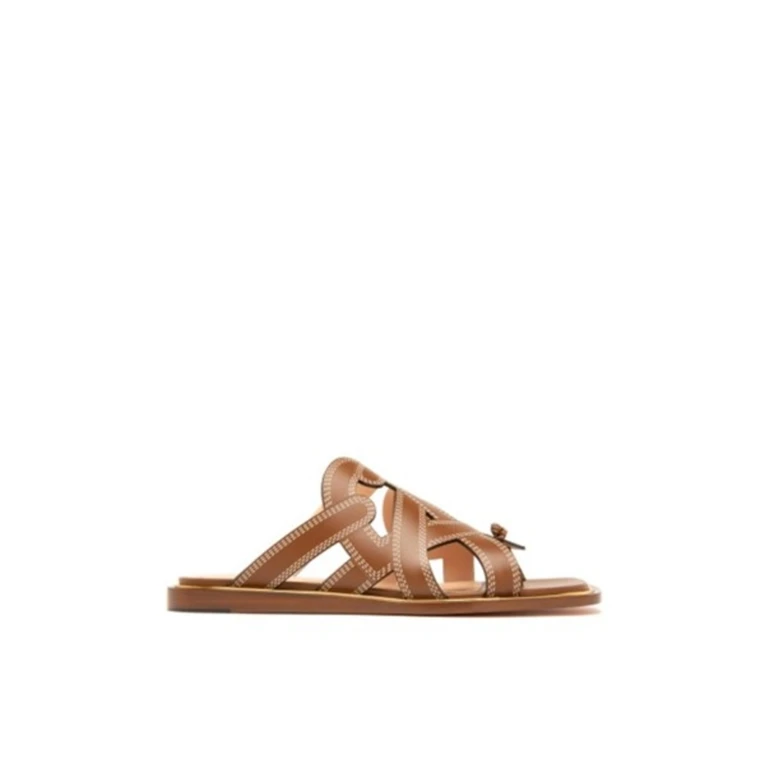Bally Glada Leather Flat Sandals