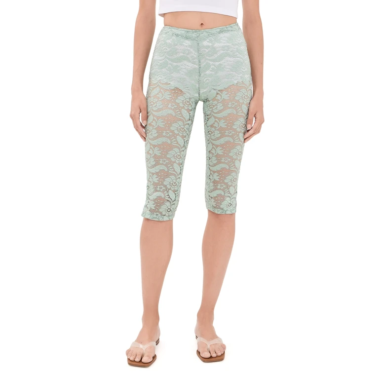 House of Aama Lace Capris Mint 12