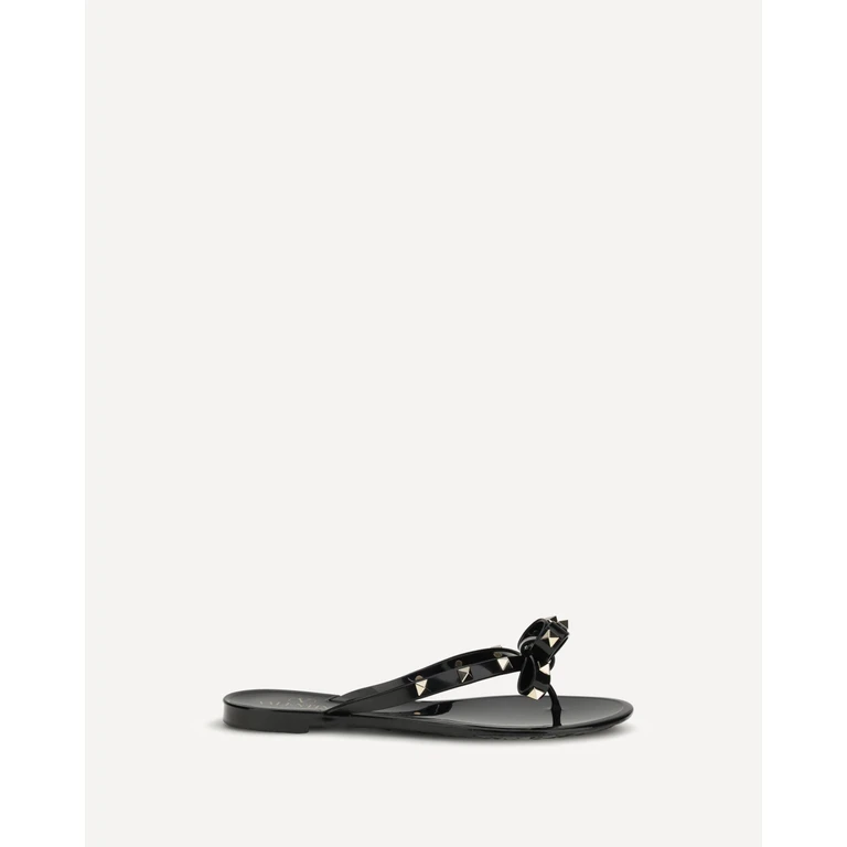 VALENTINO GARAVANI Rockstud flip-flop Sandals in PVC Female 38