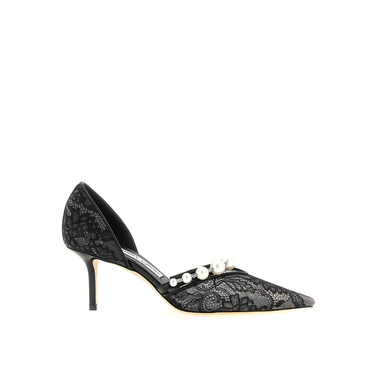 Jimmy Choo Aurelie Lace Pointed Pumps - Noir