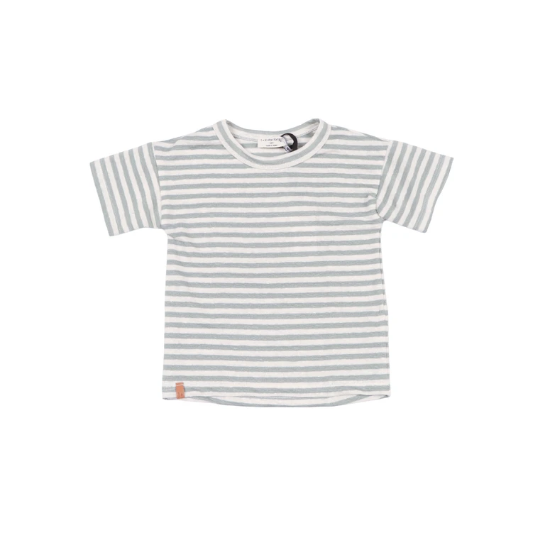 One More In The Family's. sleeve t-shirt Grey Linen Elastane Short Sleeves