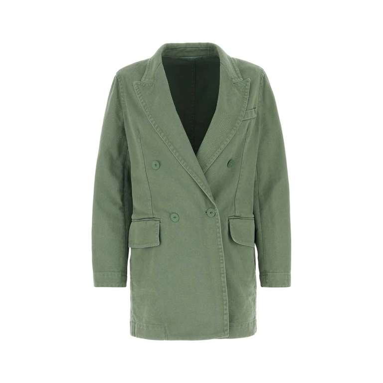 Max Mara 2310413538600 008 Verde Exterior: Cotton Giacche E Gilet