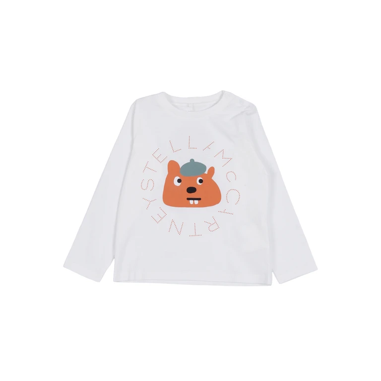 Stella McCartney T-Shirt-Top White Cotton Short Sleeves T-shirt