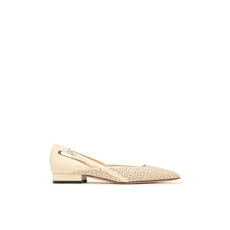Bally Elsa Pointed-Toe Leather Pumps, Brand Size 40 ( US Size 9.5 )