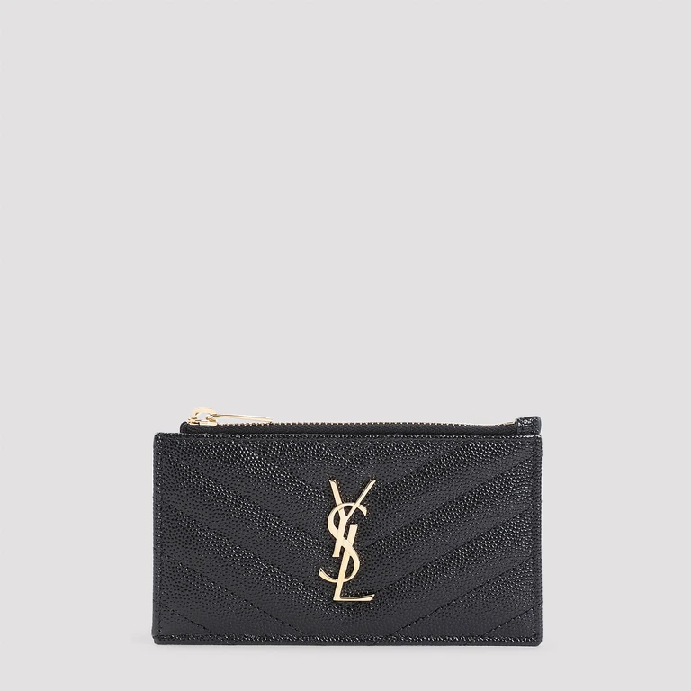 SAINT LAURENT - Saint Laurent Zip Card Case