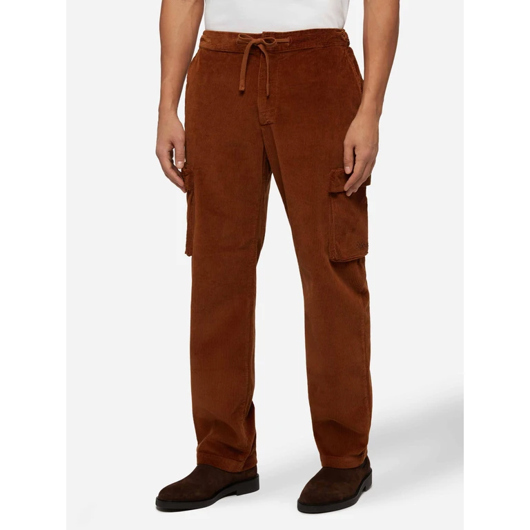 MC2 Saint Barth Camel Corduroy Cargo Pants Goldeck