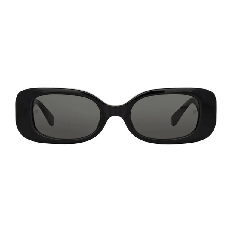 Linda Farrow Lola - Black / Yellow Gold Sunglasses
