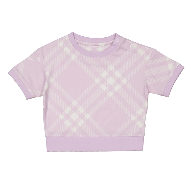 Burberry Toddler Check Print Cotton Jersey T-Shirt