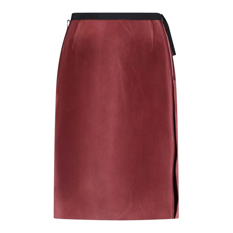 Maison Margiela Jupe Midi - Rouge