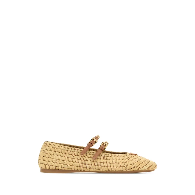 Prada Raffia Ballerinas Naturale 1 Ballerine - Women
