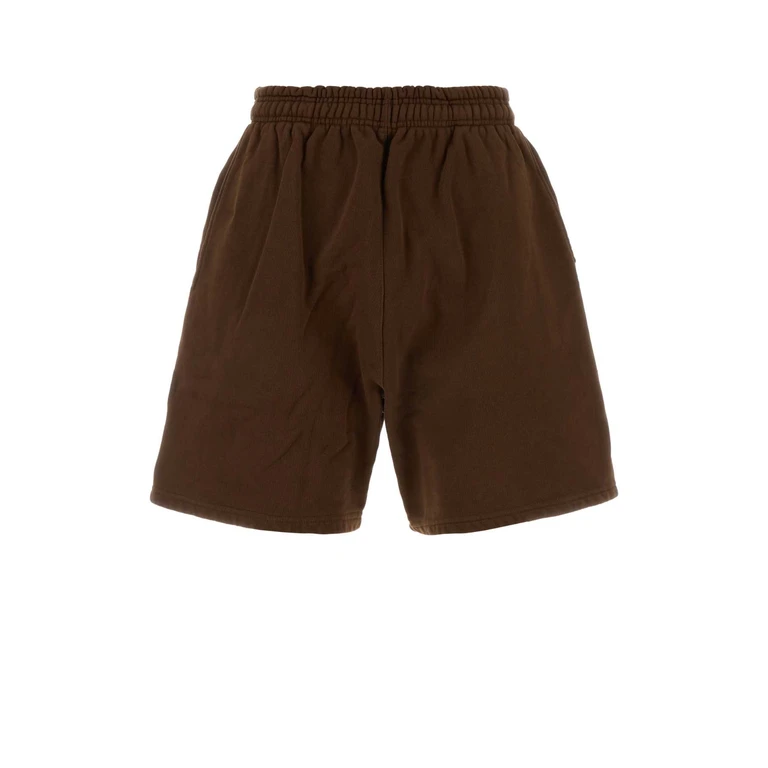 Entire Studios Chocolate Cotton Bermuda Shorts Brunette Exterior - Men